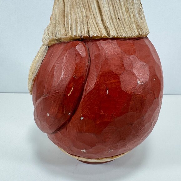 Vintage Wood Carved Santa Figure Jack Ashenfelter Signed 1989 Folk Art Primitive - Picture 4 of 11